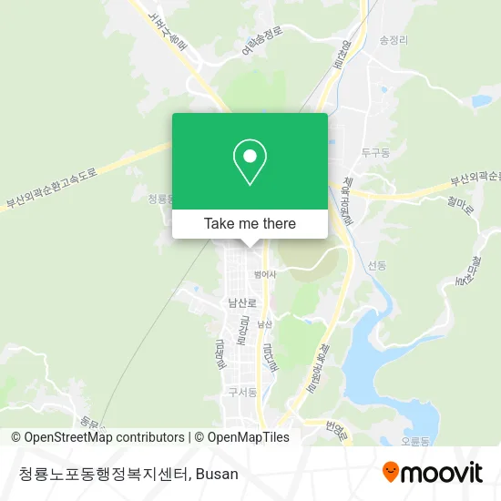 청룡노포동행정복지센터 map