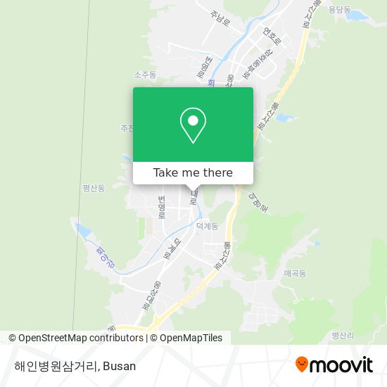 해인병원삼거리 map