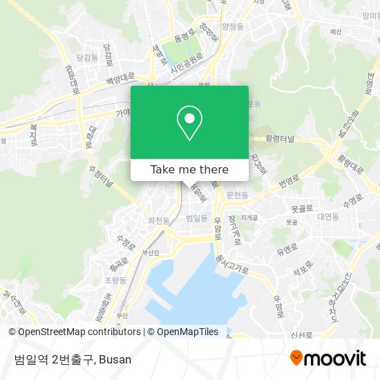 범일역 2번출구 map