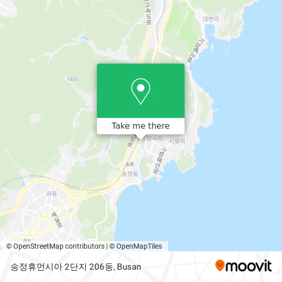 송정휴먼시아 2단지 206동 map
