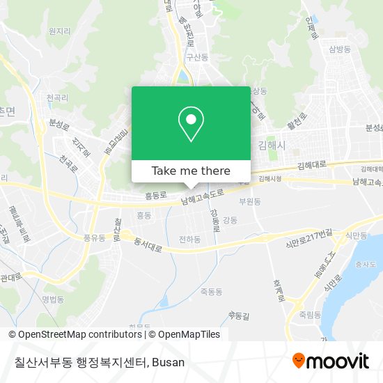 칠산서부동 행정복지센터 map