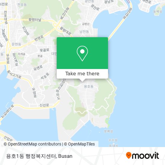 용호1동 행정복지센터 map