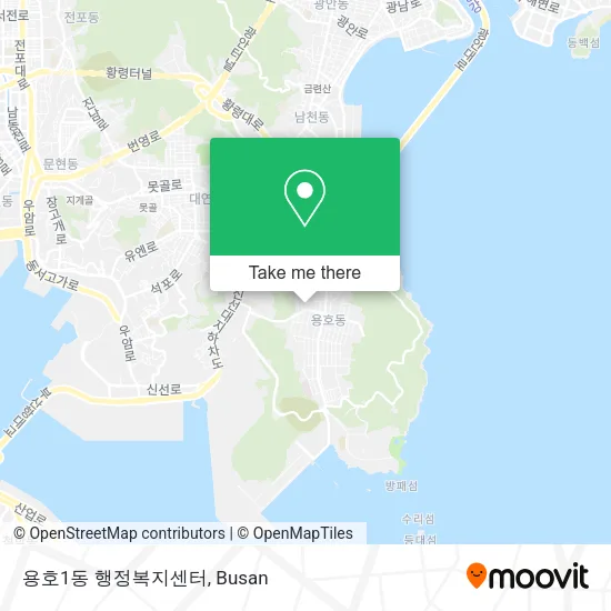 용호1동 행정복지센터 map