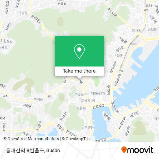 동대신역 8번출구 map