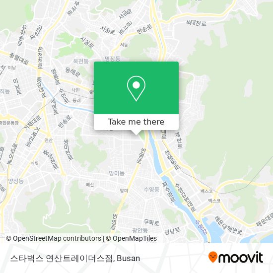 스타벅스 연산트레이더스점 map