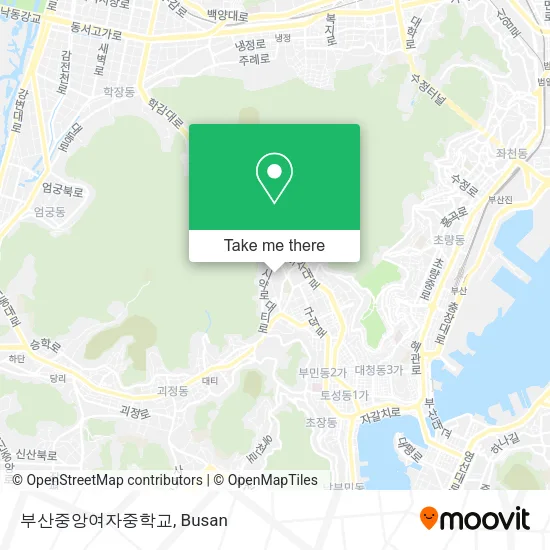부산중앙여자중학교 map