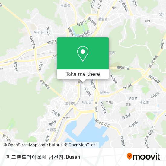 파크랜드더아울렛 범천점 map