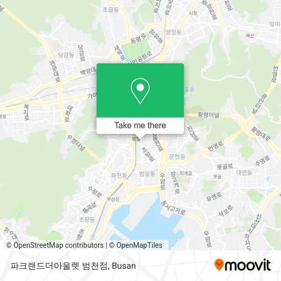 파크랜드더아울렛 범천점 map