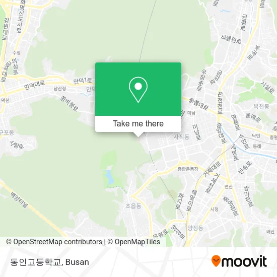 동인고등학교 map