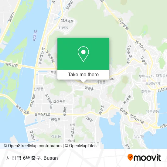 사하역 6번출구 map