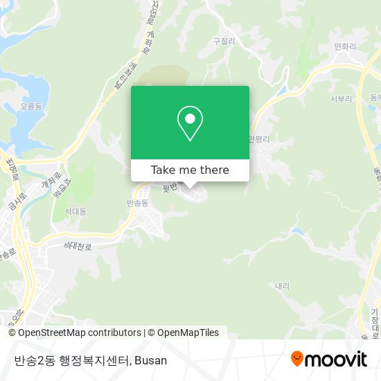 반송2동 행정복지센터 map
