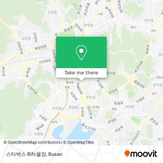 스타벅스 Bifc몰점 map