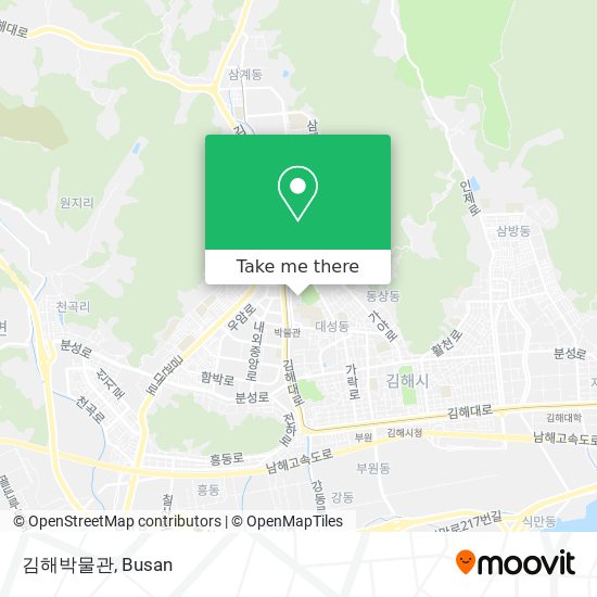 김해박물관 map
