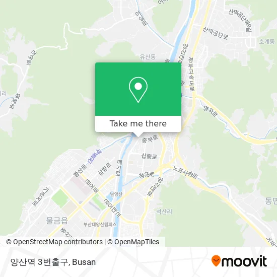 양산역 3번출구 map