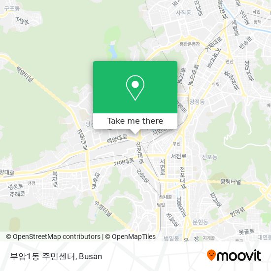 부암1동 주민센터 map