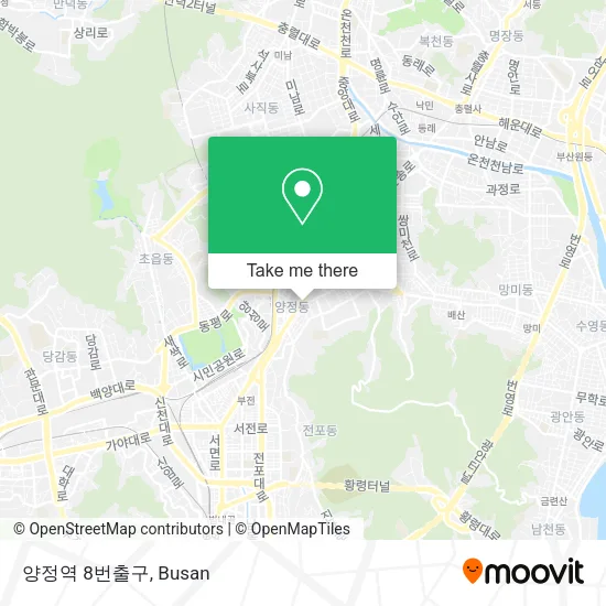 양정역 8번출구 map
