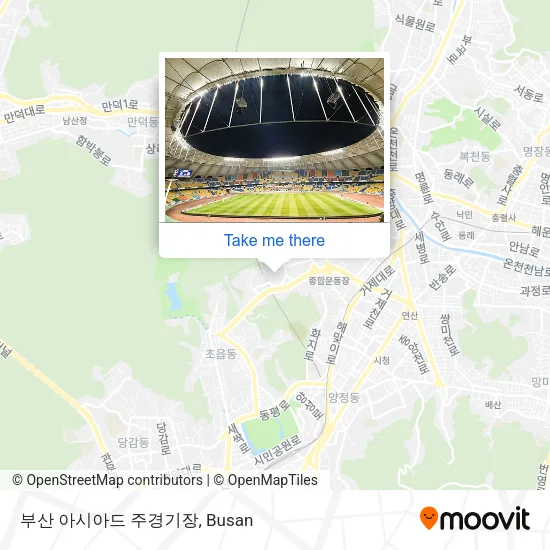 부산 아시아드 주경기장 map
