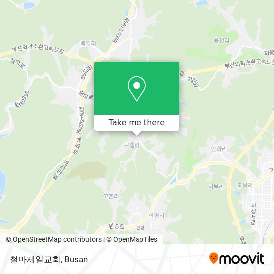 철마제일교회 map
