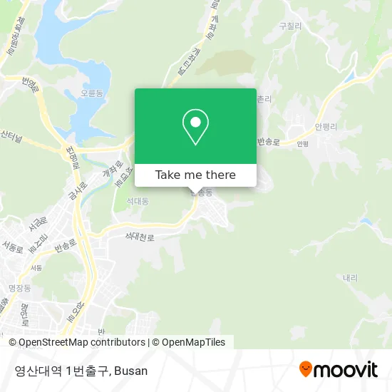 영산대역 1번출구 map