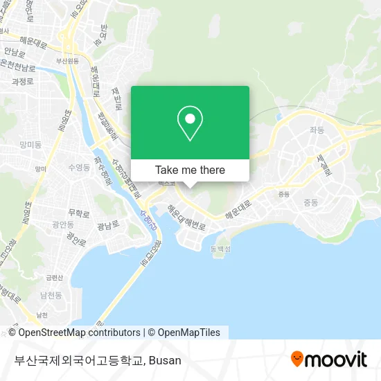 부산국제외국어고등학교 map