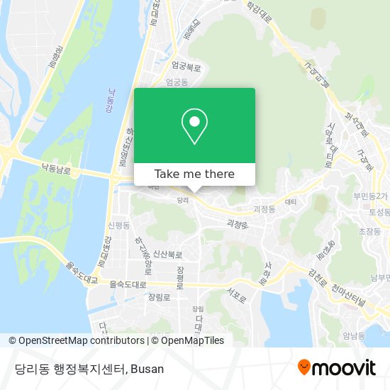 당리동 행정복지센터 map