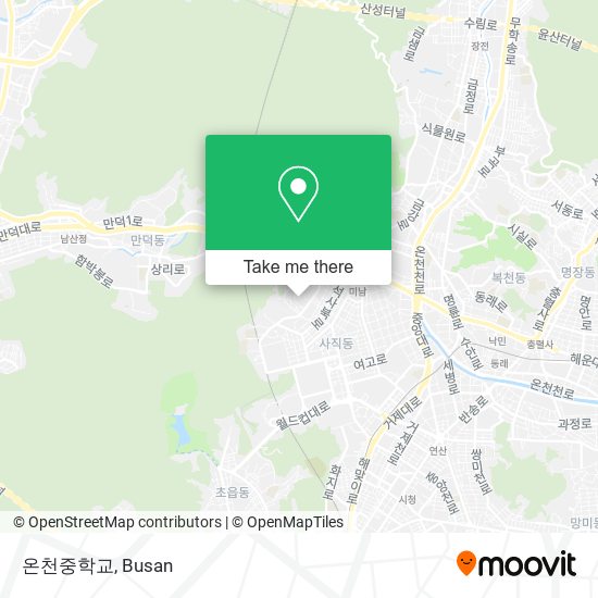 온천중학교 map