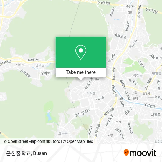 온천중학교 map