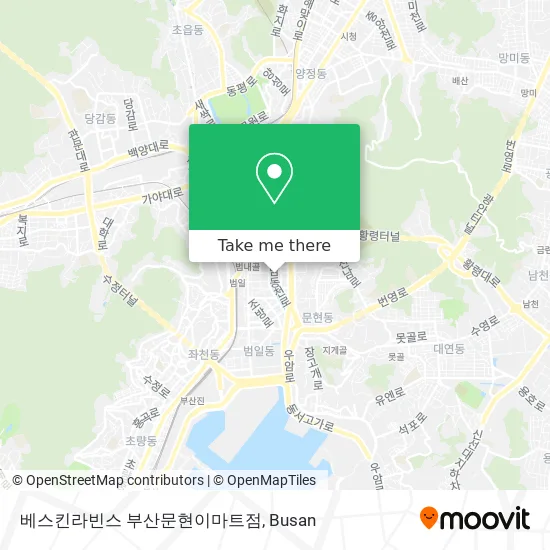 베스킨라빈스 부산문현이마트점 map