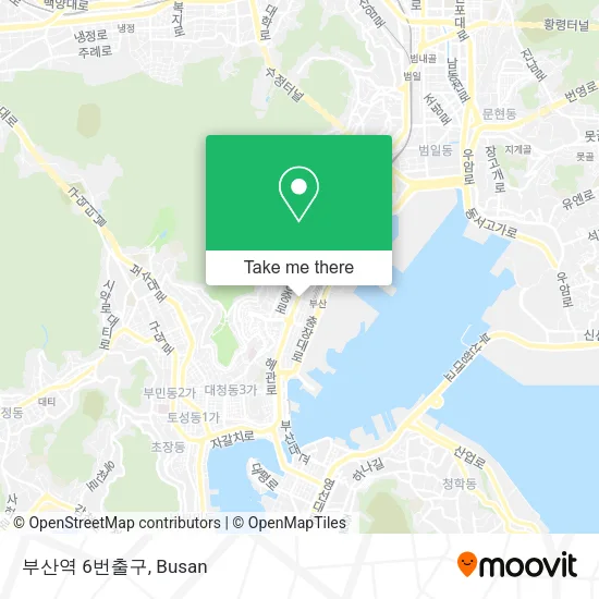 부산역 6번출구 map