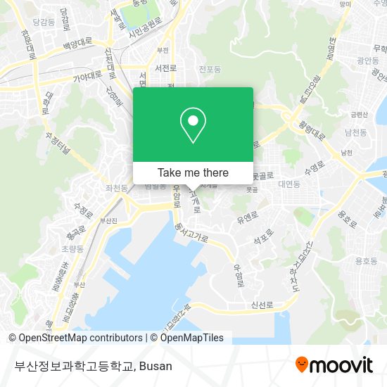 부산정보과학고등학교 map