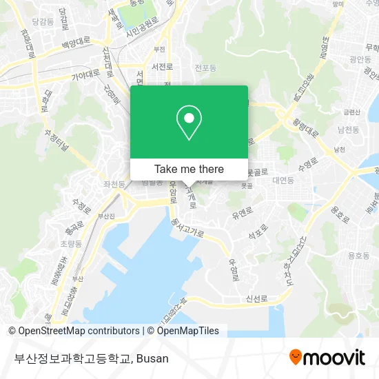 부산정보과학고등학교 map