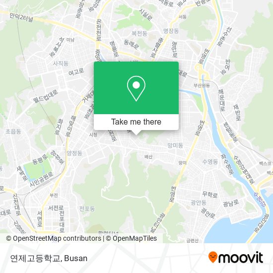 연제고등학교 map