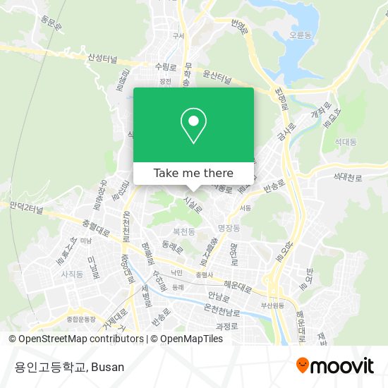 용인고등학교 map