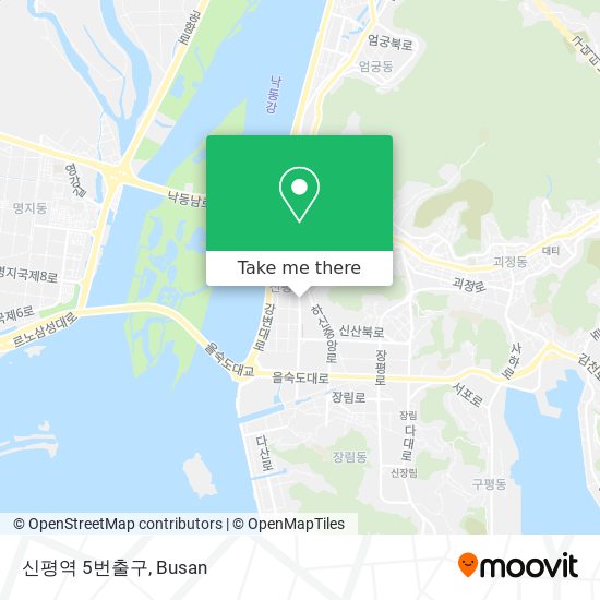 신평역 5번출구 map