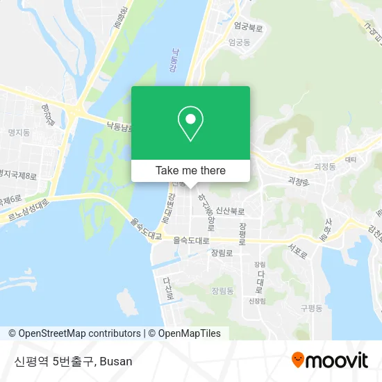 신평역 5번출구 map