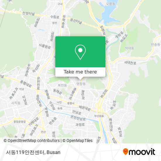 서동119안전센터 map