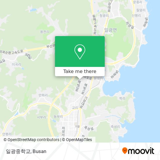일광중학교 map