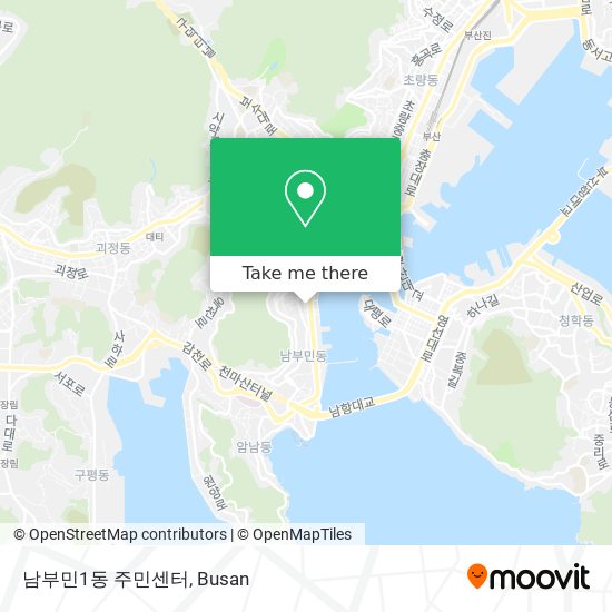 남부민1동 주민센터 map