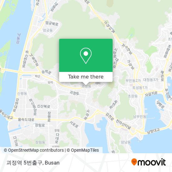 괴정역 5번출구 map