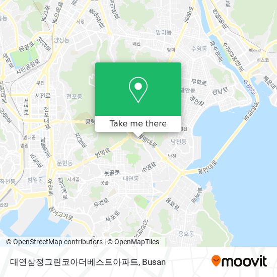 대연삼정그린코아더베스트아파트 map