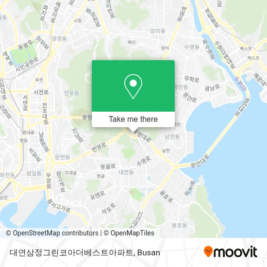 대연삼정그린코아더베스트아파트 map