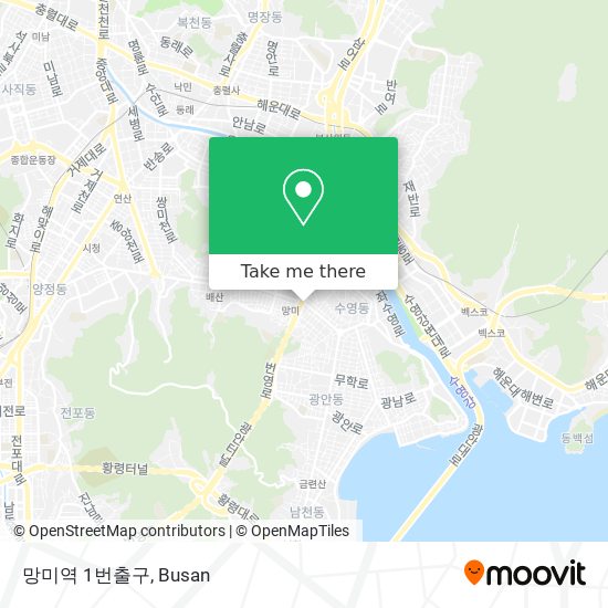 망미역 1번출구 map
