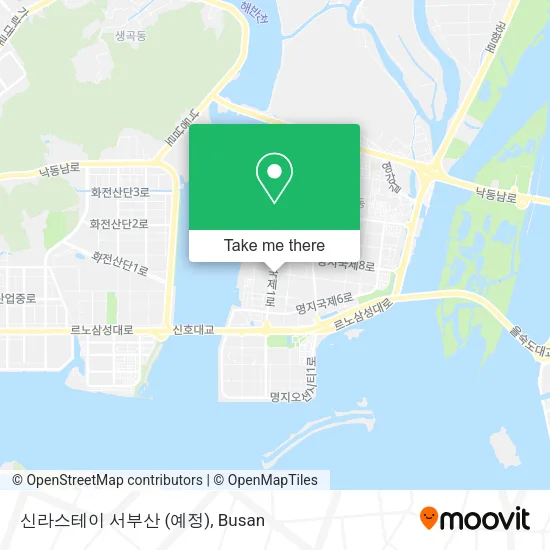 신라스테이 서부산 (예정) map
