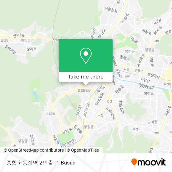 종합운동장역 2번출구 map