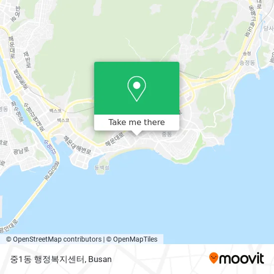 중1동 행정복지센터 map