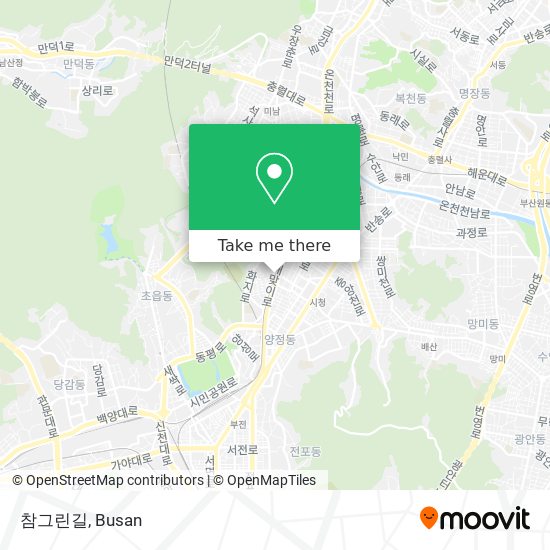 참그린길 map