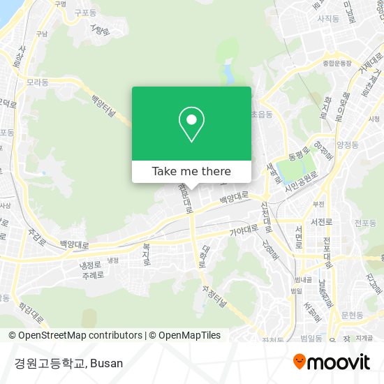 경원고등학교 map