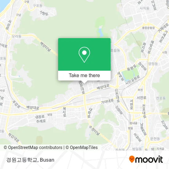 경원고등학교 map