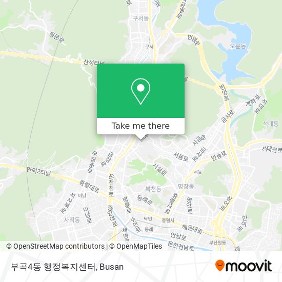 부곡4동 행정복지센터 map