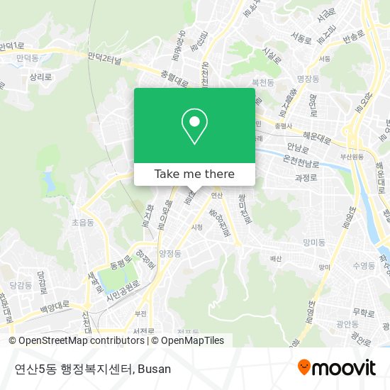 연산5동 행정복지센터 map